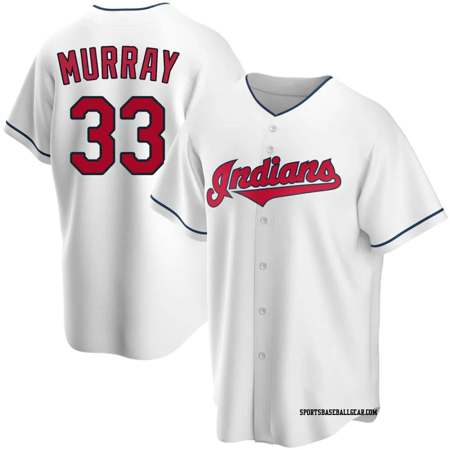 Eddie Murray Men's Cleveland Guardians White Replica Home Jersey