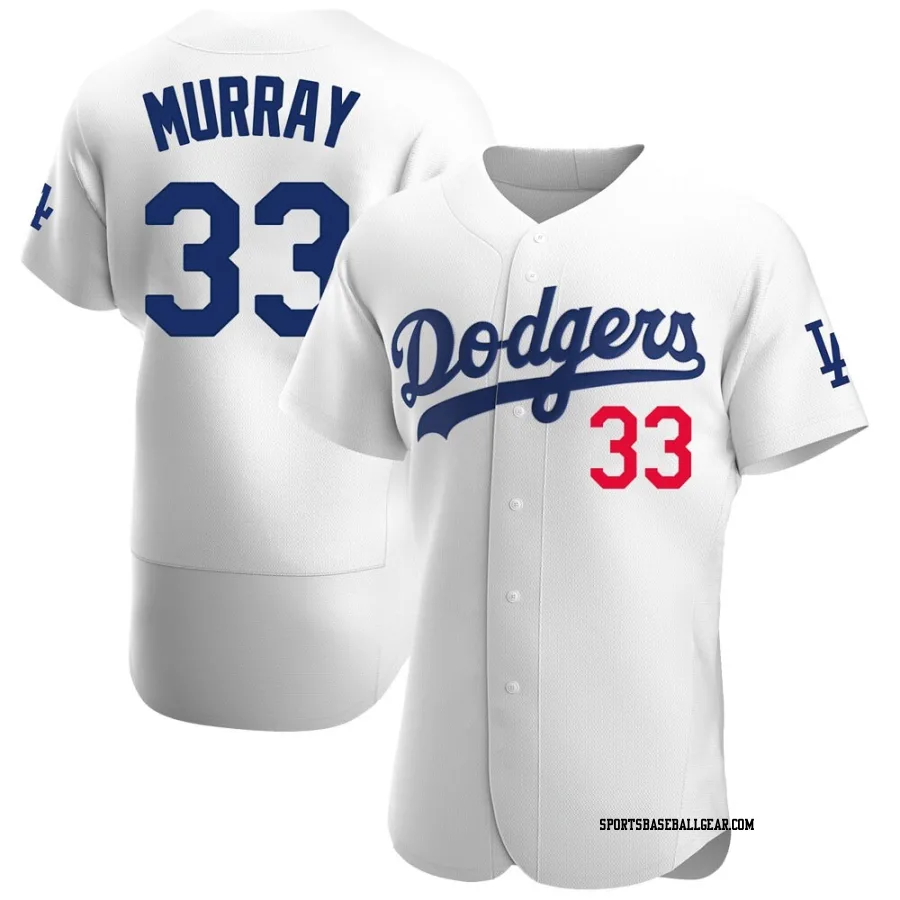 Eddie Murray Men's Los Angeles Dodgers White Authentic Home Jersey