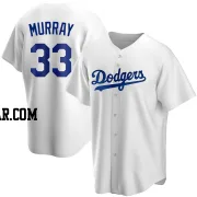 Eddie Murray Men's Los Angeles Dodgers White Replica Home Jersey