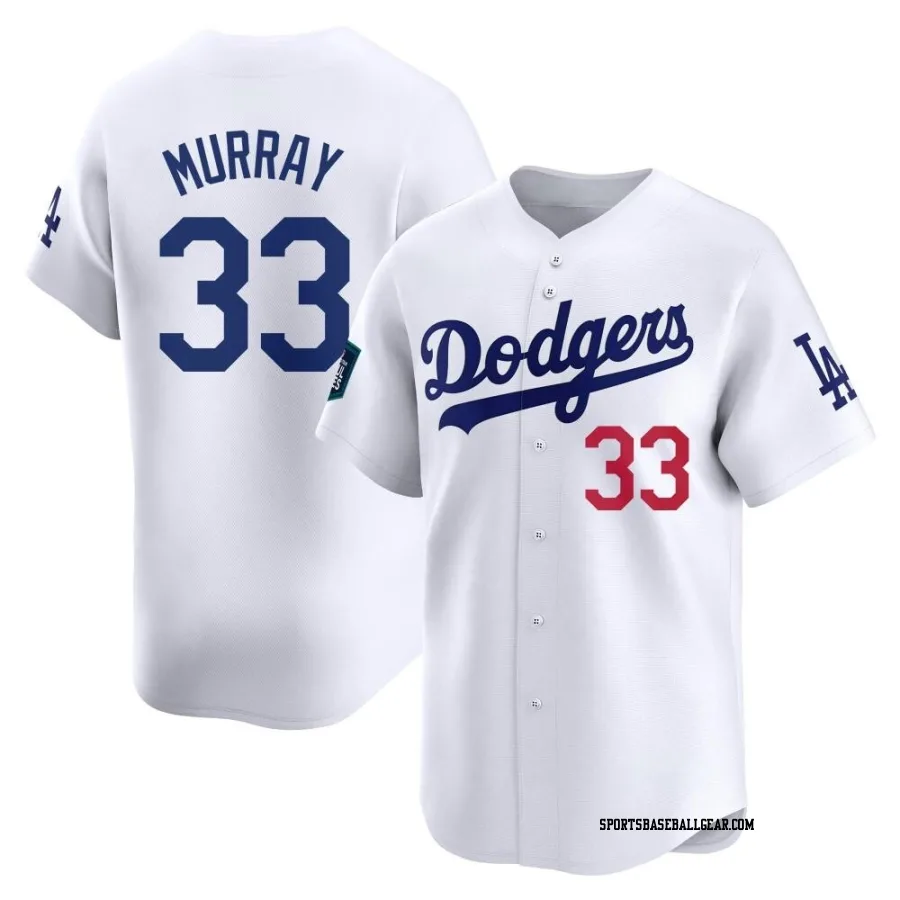 Eddie Murray Youth Los Angeles Dodgers White Limited 2024 World Tour Seoul Series Home Jersey