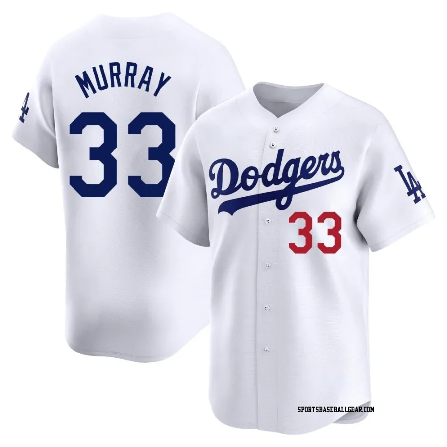 Eddie Murray Youth Los Angeles Dodgers White Limited Home Jersey