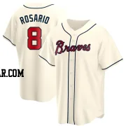 Eddie Rosario Men's Atlanta Braves Cream Replica Alternate Jersey