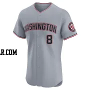 Eddie Rosario Men's Washington Nationals Gray Elite Road Jersey