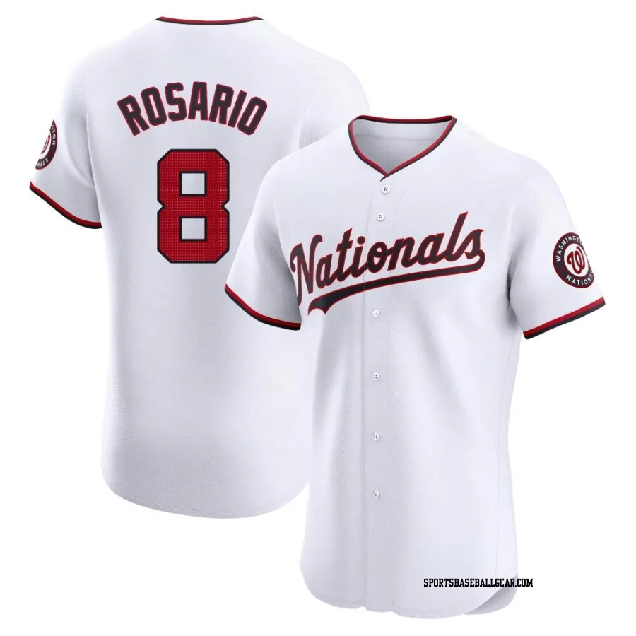 Eddie Rosario Men's Washington Nationals White Elite Home Jersey