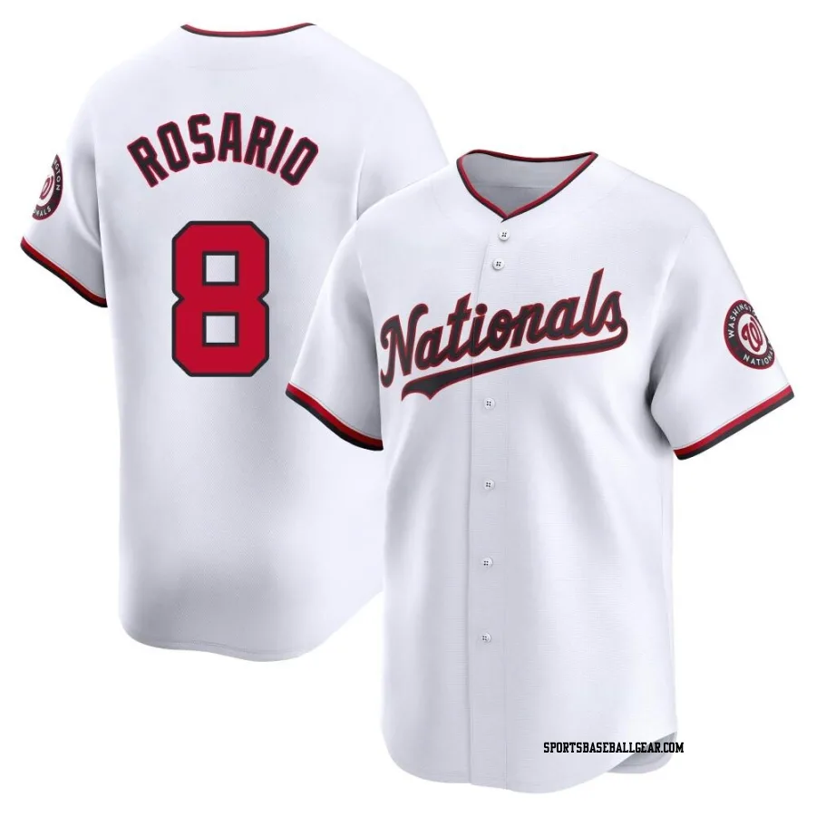 Eddie Rosario Men's Washington Nationals White Limited Home Jersey