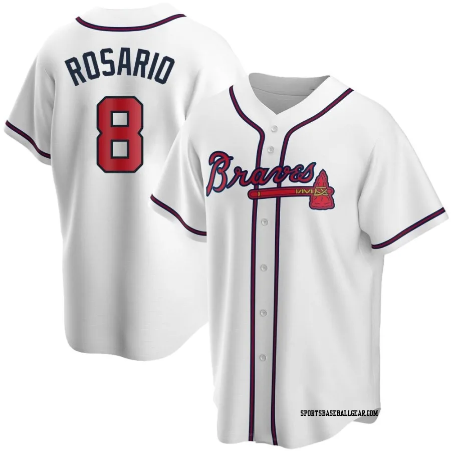 Eddie Rosario Youth Atlanta Braves White Replica Home Jersey