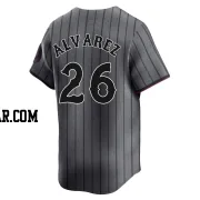 Eddy Alvarez Men's New York Mets Limited Graphite 2024 City Connect Jersey