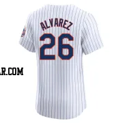 Eddy Alvarez Men's New York Mets White Elite Home Jersey