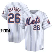 Eddy Alvarez Men's New York Mets White Limited Home Jersey