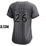 Eddy Alvarez Women's New York Mets Limited Graphite 2024 City Connect Jersey