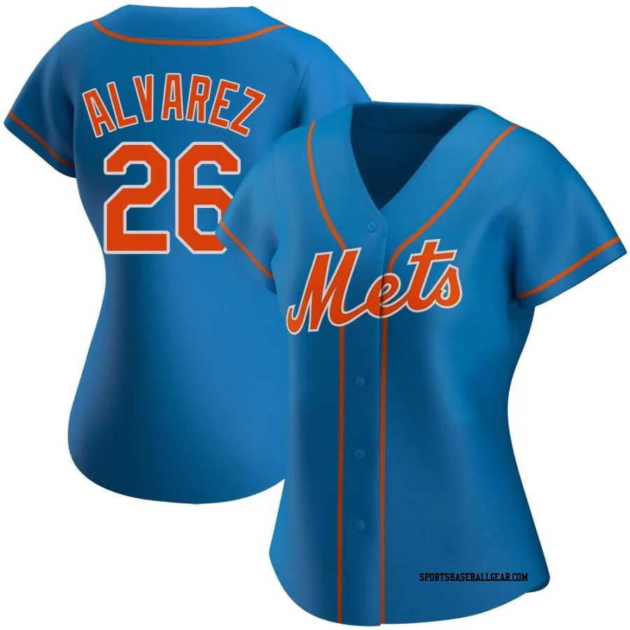 Eddy Alvarez Women's New York Mets Royal Replica Alternate Jersey