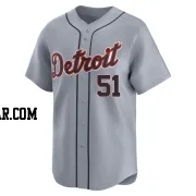 Eddys Leonard Men's Detroit Tigers Gray Limited Road Jersey