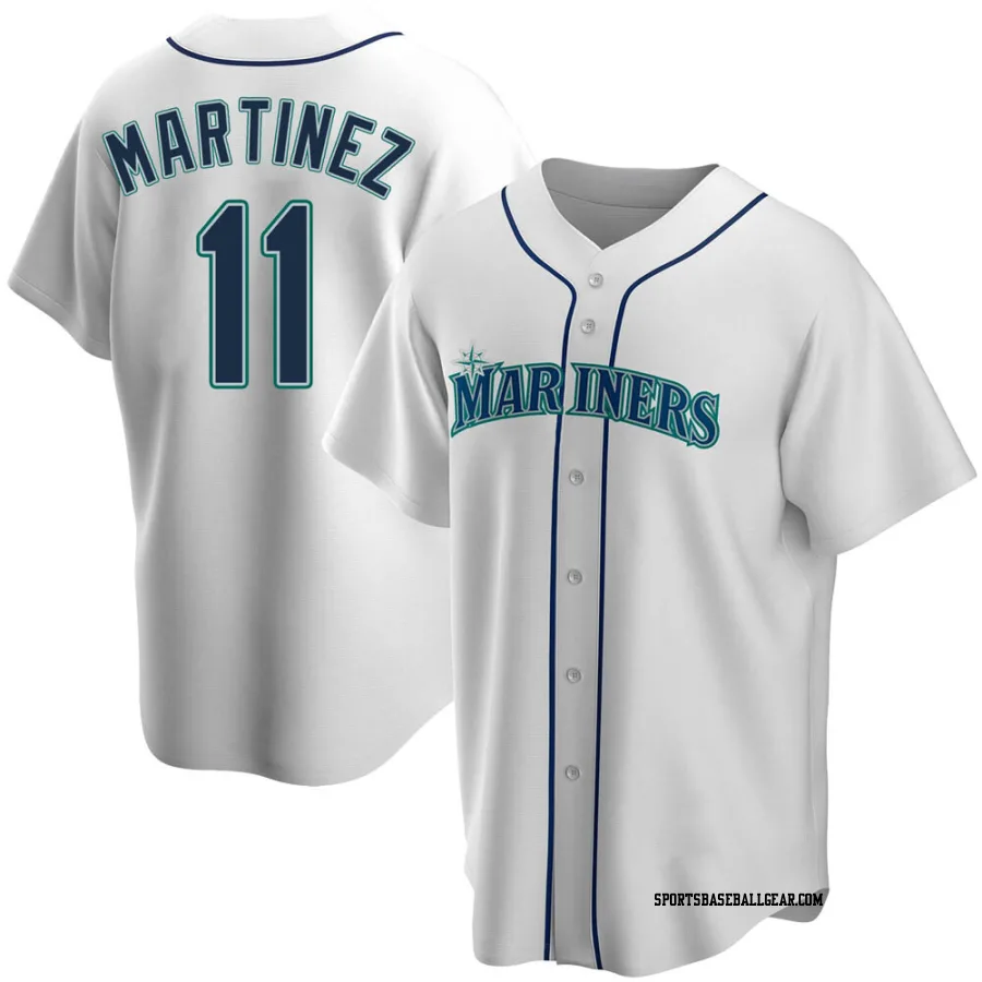 Edgar Martinez Men's Seattle Mariners White Replica Home Jersey