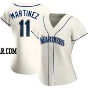 Edgar Martinez Women's Seattle Mariners Cream Authentic Alternate Jersey