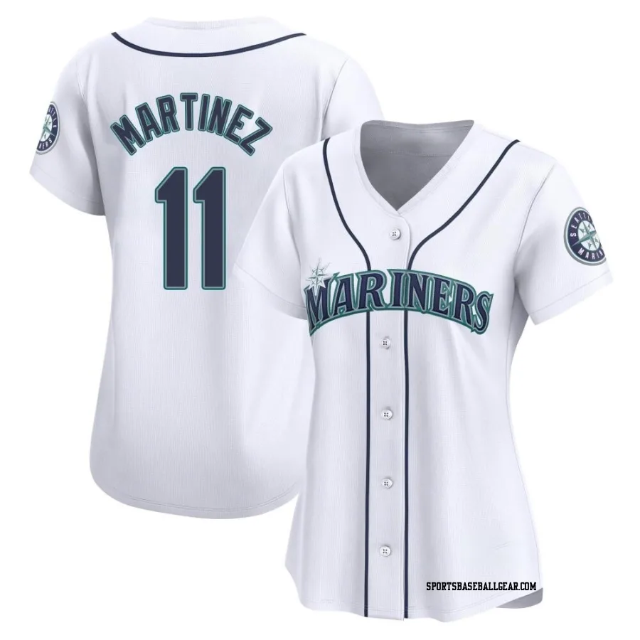 Edgar Martinez Women's Seattle Mariners White Limited Home Jersey