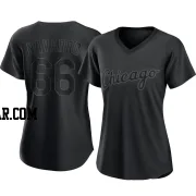 Edgar Navarro Women's Chicago White Sox Black Replica Pitch Fashion Jersey