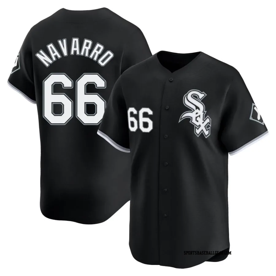 Edgar Navarro Youth Chicago White Sox Black Limited Alternate Jersey