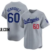 Edgardo Henriquez Men's Los Angeles Dodgers Gray Limited Away Jersey