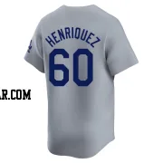 Edgardo Henriquez Men's Los Angeles Dodgers Gray Limited Away Jersey