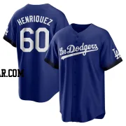 Edgardo Henriquez Men's Los Angeles Dodgers Royal Replica 2021 City Connect Jersey