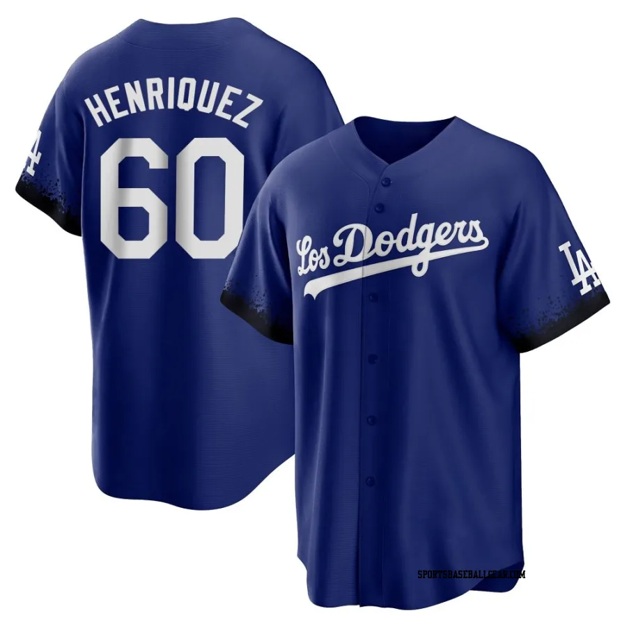 Edgardo Henriquez Men's Los Angeles Dodgers Royal Replica 2021 City Connect Jersey