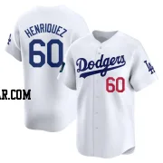 Edgardo Henriquez Men's Los Angeles Dodgers White Limited 2024 World Tour Seoul Series Home Jersey