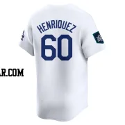 Edgardo Henriquez Men's Los Angeles Dodgers White Limited 2024 World Tour Seoul Series Home Jersey