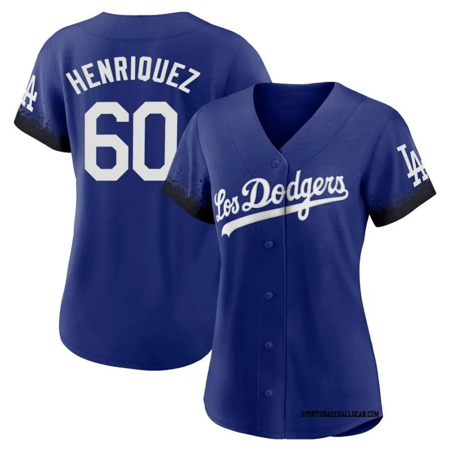 Edgardo Henriquez Women's Los Angeles Dodgers Royal Authentic 2021 City Connect Jersey