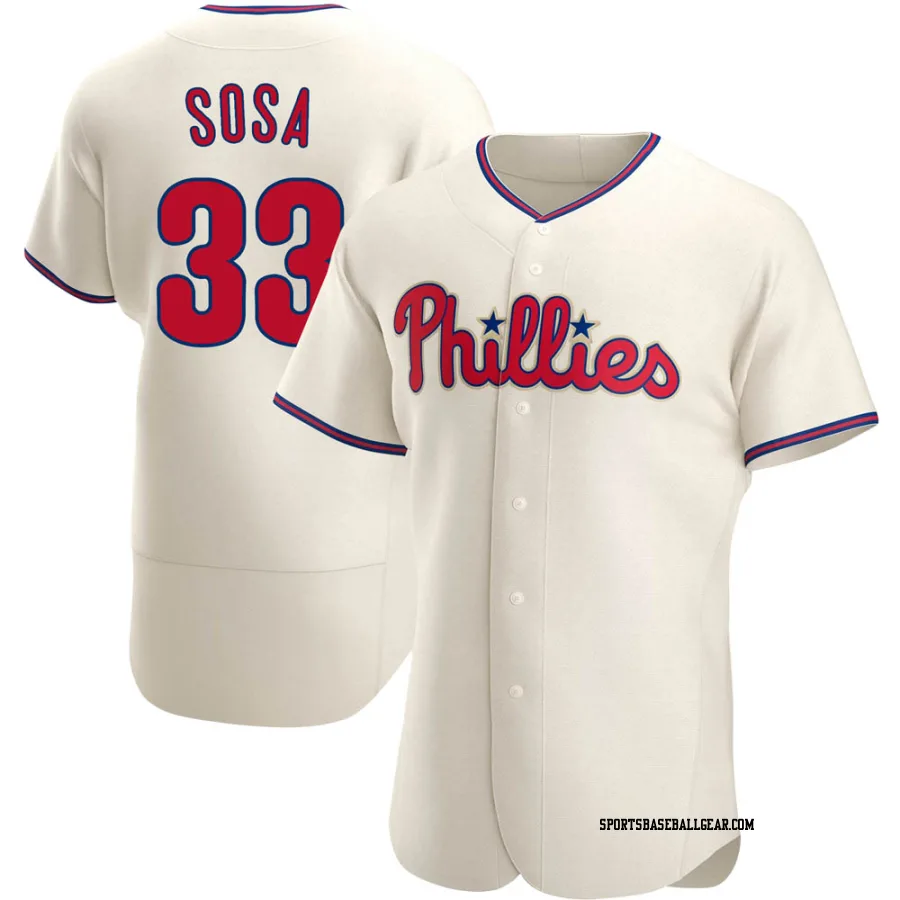 Edmundo Sosa Men's Philadelphia Phillies Cream Authentic Alternate Jersey