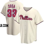 Edmundo Sosa Men's Philadelphia Phillies Cream Replica Alternate Jersey