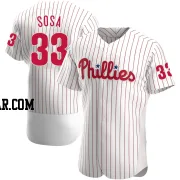 Edmundo Sosa Men's Philadelphia Phillies White Authentic Home Jersey