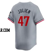 Edouard Julien Men's Minnesota Twins Gray Limited Road Jersey