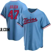 Edouard Julien Men's Minnesota Twins Light Blue Replica Alternate Jersey