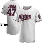 Edouard Julien Men's Minnesota Twins White Authentic Home Jersey