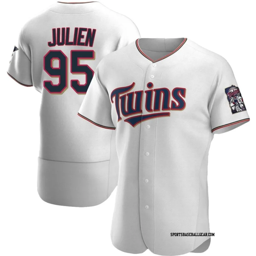 Edouard Julien Men's Minnesota Twins White Authentic Home Jersey