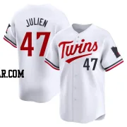 Edouard Julien Men's Minnesota Twins White Limited Home Jersey