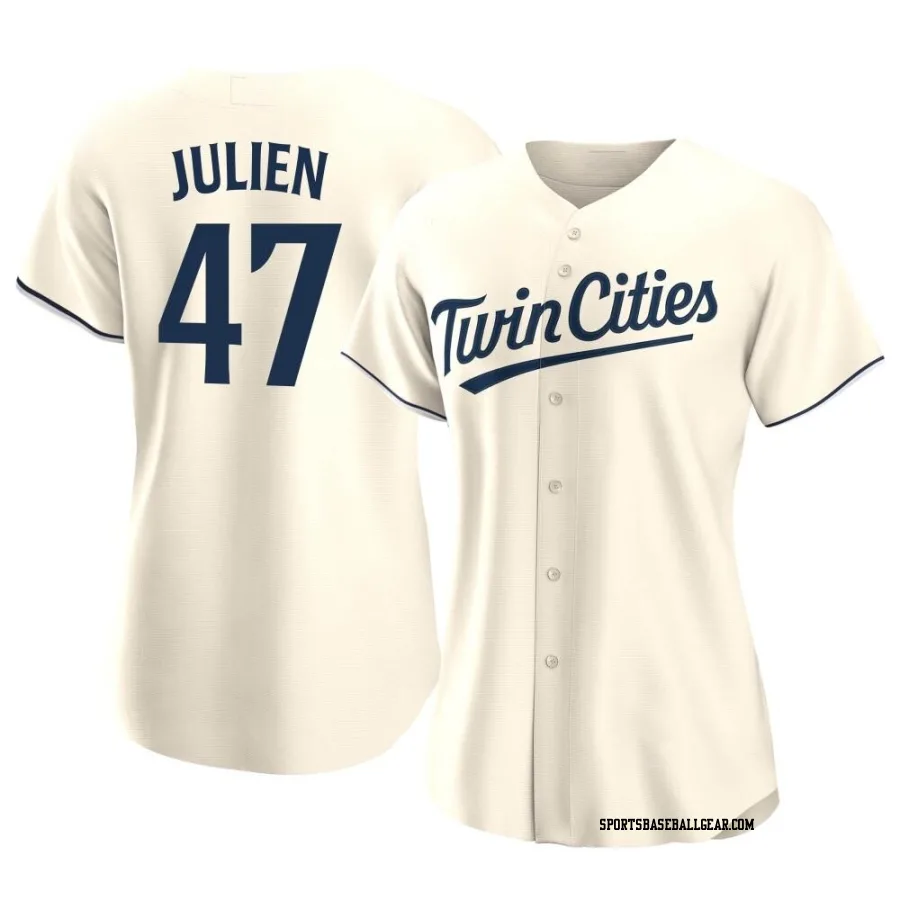 Edouard Julien Women's Minnesota Twins Cream Authentic Alternate Jersey