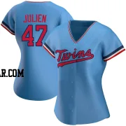 Edouard Julien Women's Minnesota Twins Light Blue Replica Alternate Jersey