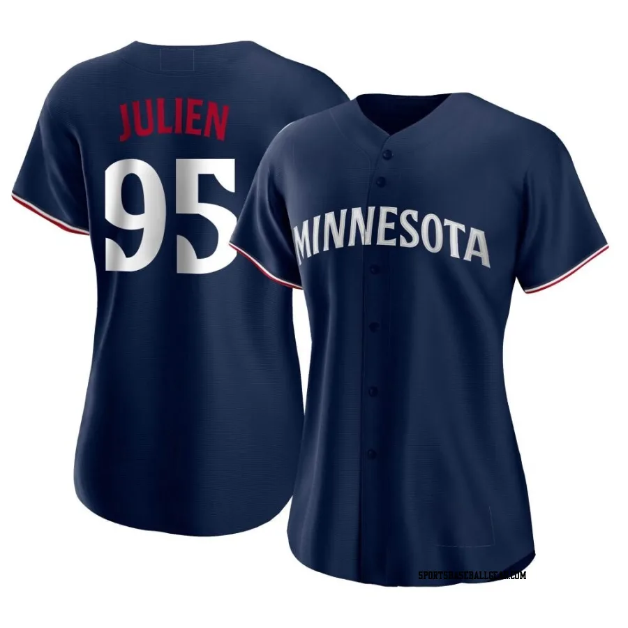 Edouard Julien Women's Minnesota Twins Navy Replica Alternate Jersey