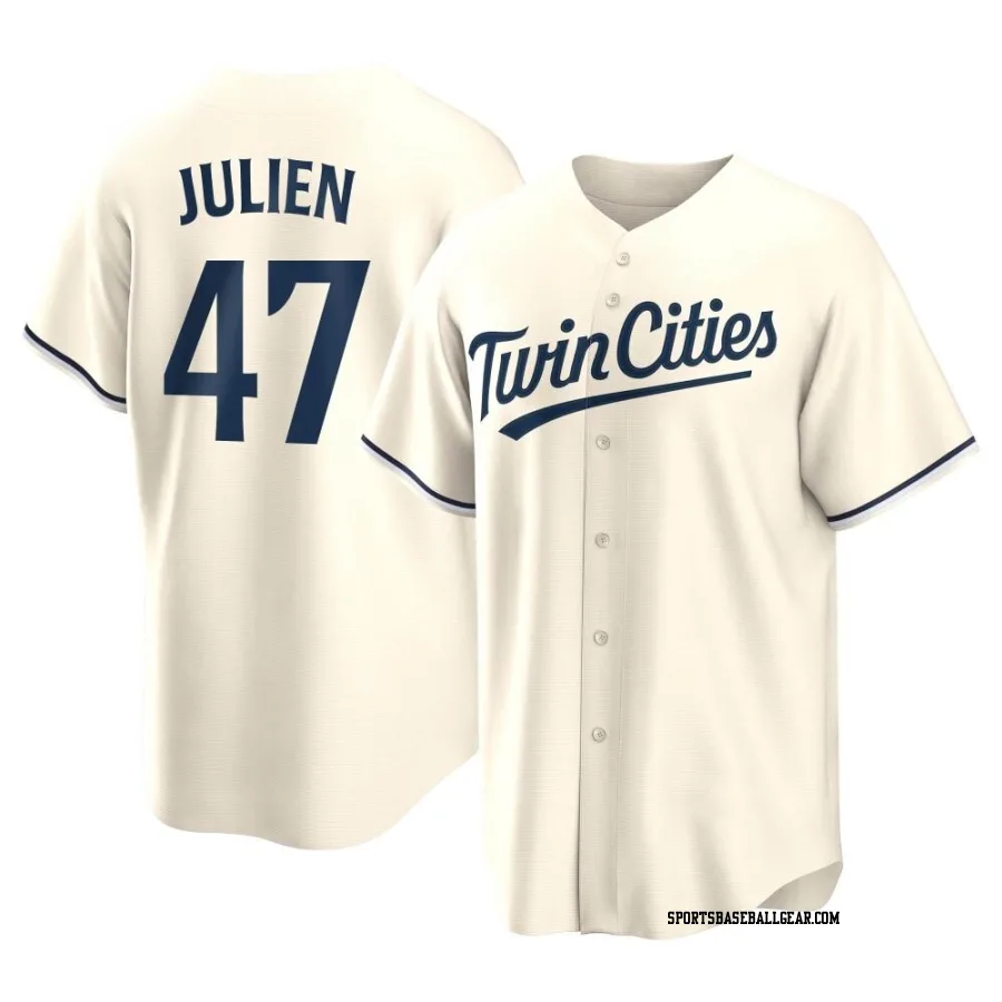 Edouard Julien Youth Minnesota Twins Cream Replica Alternate Jersey