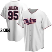 Edouard Julien Youth Minnesota Twins White Replica Home Jersey