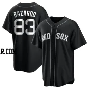 Eduard Bazardo Men's Boston Red Sox Black/White Replica Jersey