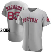 Eduard Bazardo Men's Boston Red Sox Gray Authentic Road Jersey