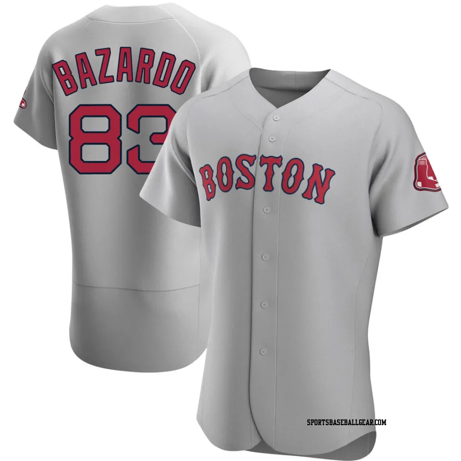 Eduard Bazardo Men's Boston Red Sox Gray Authentic Road Jersey