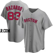 Eduard Bazardo Men's Boston Red Sox Gray Replica Road Jersey