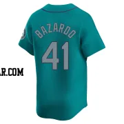 Eduard Bazardo Men's Seattle Mariners Aqua Limited Alternate Jersey