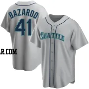 Eduard Bazardo Men's Seattle Mariners Gray Replica Road Jersey