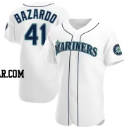 Eduard Bazardo Men's Seattle Mariners White Authentic Home Jersey