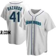 Eduard Bazardo Men's Seattle Mariners White Replica Home Jersey