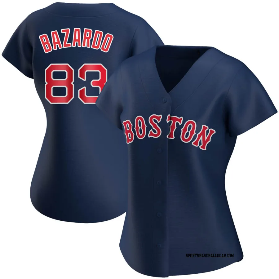 Eduard Bazardo Women's Boston Red Sox Navy Authentic Alternate Jersey